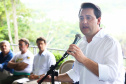 O governador Carlos Massa Ratinho Junior participou nesta quinta-feira (10), em Foz do Iguaçu, da solenidade em comemoração aos 80 anos do Parque Nacional do Iguaçu. Considerado uma das mais belas reservas ecológicas do mundo, o Parque Nacional do Iguaçu tem 225 mil hectares e é reconhecido pela Unesco como Patrimônio Natural da Humanidade. Foz do Iguaçu,10/01/2018 Foto:Jaelson Lucas / ANPr
