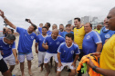 O Litoral do Paraná vai ganhar um calendário turístico, que começará a ser elaborado pelo Governo do Estado ainda neste ano, após o Carnaval. O anúncio foi feito pelo governador Carlos Massa Ratinho Junior, durante reunião com os prefeitos do Litoral, neste sábado (12), em Matinhos. Matinhos, 12-01-19.Foto: Arnaldo Alves / ANPr..Matinhos, 12-01-19.Foto: Arnaldo Alves / ANPr.