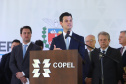 Governador Carlos Massa Ratinho Junior participa da solenidade de posse do presidente da Copel, Daniel Pimentel Slaviero. - Curitiba, 16/01/2019 - Foto: Rodrigo Félix Leal