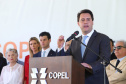 Governador Carlos Massa Ratinho Junior participa da solenidade de posse do presidente da Copel, Daniel Pimentel Slaviero. - Curitiba, 16/01/2019 - Foto: Rodrigo Félix Leal