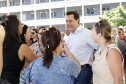 O governador Carlos Massa Ratinho Junior, acompanhou a apresentação das diretrizes de trabalho da nova gestão para a Educação, em encontro com o secretário Renato Feder e funcionários da Secretaria de Educação e do Esporte.Curitiba, 17-01-19.Foto: Arnaldo Alves / ANPr.