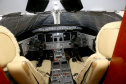O governador Carlos Massa Ratinho Junior entregou nesta quinta-feira (17) a aeronave que ficava à disposição do poder executivo e ficava baseada em um hangar no Aeroporto do Bacacheri. O término do uso do avião vai gerar uma economia de R$ 4,5 milhões por ano aos cofres públicos. - Curitiba, 17/01/2019 - Foto: Jaelson Lucas/ANPr
