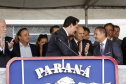 O governador Carlos Massa Ratinho Junior participa da solenidade de troca de comando do Corpo de Bombeiros do Paraná. O coronel Samuel Prestes assume o comando, em substituição ao coronel Antônio Carlos de Morais, que ocupava interinamente o cargo.  -  Curitiba, 21/01/2019  -  Foto: Arnaldo Alves/ANPr