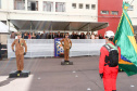 O governador Carlos Massa Ratinho Junior participa da solenidade de troca de comando do Corpo de Bombeiros do Paraná. O coronel Samuel Prestes assume o comando, em substituição ao coronel Antônio Carlos de Morais, que ocupava interinamente o cargo. - Curitiba, 21/01/2019 - Foto: Rodrigo Felix Leal/ANPr