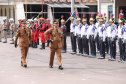 O governador Carlos Massa Ratinho Junior participa da solenidade de troca de comando do Corpo de Bombeiros do Paraná. O coronel Samuel Prestes assume o comando, em substituição ao coronel Antônio Carlos de Morais, que ocupava interinamente o cargo. - Curitiba, 21/01/2019 - Foto: Rodrigo Felix Leal/ANPr