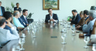 O governador Carlos Massa Ratinho Junior se reuniu nesta segunda-feira (21) com deputados estaduais e confirmou sua disposição ao trabalho conjunto com a Assembleia Legislativa. - Curitiba, 21/01/2019 - Foto: Rodrigo Félix Leal