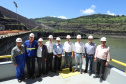 Governador Carlos Massa Ratinho Junior, acompanhado do presidente da Copel, Daniel Pimentel, visita a Usina Governador Bento Munhoz da Rocha Netto (Foz do Areia), no município de Pinhão - Pinhão, 22/01/2019 - Foto: Rodrigo Félix Leal
