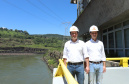 Governador Carlos Massa Ratinho Junior, acompanhado do presidente da Copel, Daniel Pimentel, visita a Usina Governador Bento Munhoz da Rocha Netto (Foz do Areia), no município de Pinhão - Pinhão, 22/01/2019 - Foto: Rodrigo Félix Leal