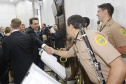 O governador Carlos Massa Ratinho Junior participa da posse de Nestor Baptista na Presidência do Tribunal de Contas do Estado do Paraná. - Curitiba, 23-01-19Foto: Arnaldo Alves / ANPr.
