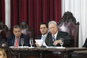 O governador Carlos Massa Ratinho Junior participa da posse de Nestor Baptista na Presidência do Tribunal de Contas do Estado do Paraná. - Curitiba, 23-01-19Foto: Arnaldo Alves / ANPr.