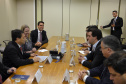 O governador Carlos Massa Ratinho Junior cumpriu nesta quarta-feira (30) em Brasília agenda com ministros de Estado, autoridades do Poder Judiciário e órgãos de fiscalização. Na foto, o governador  com o ministro Adalberto Santos de Vasconcelos, secretário especial da Secretaria do Programa de Parcerias de Investimentos (PPI). -  Brasília, 30/01/2019  -  Foto: Divulgação ANPr