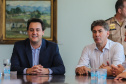 O Governador do Estado, Carlos Massa Ratinho Junior, assina o decreto que transfere a sede do governo para Cascavel, durante o Show Rural.
Curitiba,31/01/2019. Foto: Geraldo Bubniak/ANPr