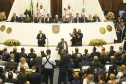 Governador Carlos Massa Ratinho Junior participa, na Assembleia Legislativa do Estado Paraná da abertura dos trabalhos legislativos de 2019. - Curitiba, 01/02/2019 - Foto: Arnaldo Alves/ANPr