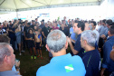 O governador Carlos Massa Ratinho Junior e o prefeito de Curitiba, Rafael Greca, inauguraram neste sábado (02) um parque esportivo no Bairro Novo. A estrutura conta com quadra de futebol com grama sintética, pista de skate com oito obstáculos e quadra poliesportiva. Curitiba,02/02/2019 Foto:Jaelson Lucas / ANPr