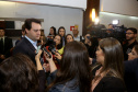O governador Carlos Massa Ratinho Junior sancionou nesta terça-feira (05) a lei que cria o Programa de Parcerias do Paraná (PAR) e institui um Fundo para o Desenvolvimento de Projetos de Infraestrutura (Funpar). A assinatura aconteceu no Paraná Day, evento realizado em Curitiba com a presença de mais de 100 investidores do País e do exterior. _ Curitiba, 05/02/2019 - Foto: Jaelson Lucas/ANPr