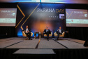 Fernando Vernalha, Especialista em Infraestrutura e Concessões da VGP Advogados e Allan Costa, presidente da Celepar durante o Paraná Day, evento realizado em Curitiba com a presença de mais de 100 investidores do País e do exterior. - Curitiba, 05/02/2019 -Foto: Geraldo Bubniak/ANPr