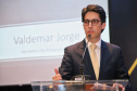 Secretário de Planejamento, Valdemar Jorge, durante apresentação no evento Paraná Day. - Curitiba, 05/02/2019 - Foto: José Fernando Ogura/ANPr