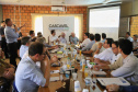 Governador Carlos Massa Ratinho Júnior coordena reunião do secretariado durante o Show Rural - Cascavel, 07/02/2019 - Foto: José Fernando Ogura/ANPr