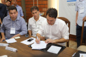Governador Carlos Massa Ratinho Júnior coordena reunião do secretariado durante o Show Rural - Cascavel, 07/02/2019 - Foto: José Fernando Ogura/ANPr