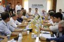 Governador Carlos Massa Ratinho Júnior coordena reunião do secretariado durante o Show Rural  -  Cascavel, 07/02/2019  -  Foto: José Fernando Ogura/ANPr