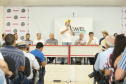 O governador Carlos Massa Ratinho Junior afirmou nesta quinta-feira (07), em Cascavel, que vai editar um decreto regulamentando a aplicação da lei que estabelece a perenidade da Tarifa Rural Noturna de energia. - Cascavel, 07/02/2019 - Foto: Rodrigo Félix Leal