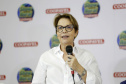 O governador Carlos Massa Ratinho Junior recebe a ministra da Agricultura, Pecuária e Abastecimento, Tereza Cristina, no Show Rural Coopavel. - Cascavel, 08/02/2019 - Foto: Arnaldo Alves/ANPr