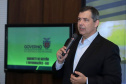 Governador Carlos Massa Ratinho Júnior coordena reunião com equipe de Governo. Na imagem, Allan Costa, presidente da Celepar. - Curitiba, 12/02/2019 - Foto: Rodrigo Félix Leal/ANPr