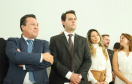 O governador Carlos Massa Ratinho Junior deu posse, em cerimônia no Palácio Iguaçu, ao secretário de Estado do Desenvolvimento Sustentável e Turismo, Marcio Nunes, e aos presidentes das autarquias vinculadas à pasta. Foram empossados os presidentes do Instituto Água e Terra, Everton Souza; do Simepar, Eduardo Alvin; da Paraná Desenvolvimento, Eduardo Bekin; e da Paraná Turismo, João Jacob Mehl. - Curitiba, 12/02/2019 - Foto: Rodrigo Félix Leal/ANPr