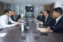 Governador Carlos Massa Ratinho Júnior durante reunião com o secretário nacional da Aviação Civil, Ronei Saggioro Glanzmann. No encontro, foi confirmado o investimento de R$ 35 milhões em infraestrutura do Aeroporto Municipal de Ponta Grossa.  O prefeito de Ponta Grossa, Marcelo Rangel, e o secretário de Estado da Infraestrutura e Logística, Sandro Alex, participaram da reunião. - Brasília, 12/02/2019  -  Foto: Rodrigo Félix Leal