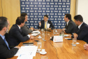 O governador Carlos Massa Ratinho Junior reuniu-se nesta terça-feira (12), em Brasília, com o ministro da Controladoria-Geral da União, Wagner de Campos Rosário, para apresentar o Programa Estadual de Integridade e Compliance, do Governo do Paraná. O controlador-geral do Estado, Raul Siqueira, também participou.  -  BRasília, 12/02/2019  -  Foto: Rodrigo Félix Leal/ANPr