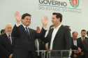 Governador Carlos Massa Ratinho Júnior dá posse ao secretário de Estado da Infrestrurura e Logística, Sandro Alex, e ao diretor do Departamento de Estradas e Rodagem (DER), João Alfredo zampieri - Curitiba, 13/02/2019 - Foto: Rodrigo Félix Leal/ANPr