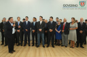 Governador Carlos Massa Ratinho Júnior dá posse ao secretário de Estado da Infrestrurura e Logística, Sandro Alex, e ao diretor do Departamento de Estradas e Rodagem (DER), João Alfredo zampieri - Curitiba, 13/02/2019 - Foto: Rodrigo Félix Leal/ANPr