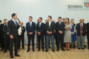 Governador Carlos Massa Ratinho Júnior dá posse ao secretário de Estado da Infrestrurura e Logística, Sandro Alex, e ao diretor do Departamento de Estradas e Rodagem (DER), João Alfredo zampieri - Curitiba, 13/02/2019 - Foto: Rodrigo Félix Leal/ANPr