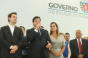Governador Carlos Massa Ratinho Júnior dá posse ao secretário de Estado da Infrestrurura e Logística, Sandro Alex, e ao diretor do Departamento de Estradas e Rodagem (DER), João Alfredo zampieri - Curitiba, 13/02/2019 - Foto: Rodrigo Félix Leal/ANPr