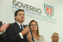 Governador Carlos Massa Ratinho Júnior dá posse ao secretário de Estado da Infrestrurura e Logística, Sandro Alex, e ao diretor do Departamento de Estradas e Rodagem (DER), João Alfredo zampieri - Curitiba, 13/02/2019 - Foto: Rodrigo Félix Leal/ANPr