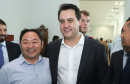 Governador Carlos Massa Ratinho Júnior dá posse ao secretário de Estado da Infrestrurura e Logística, Sandro Alex, e ao diretor do Departamento de Estradas e Rodagem (DER), João Alfredo zampieri - Curitiba, 13/02/2019 - Foto: Rodrigo Félix Leal/ANPr