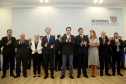 Governador Carlos Massa Ratinho Júnior dá posse ao secretário de Estado da Infrestrurura e Logística, Sandro Alex, e ao diretor do Departamento de Estradas e Rodagem (DER), João Alfredo zampieri  -  Curitiba, 13/02/2019  -  Foto: Jaelson Lucas/ANPr