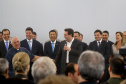Governador Carlos Massa Ratinho Júnior dá posse ao secretário de Estado da Infrestrurura e Logística, Sandro Alex, e ao diretor do Departamento de Estradas e Rodagem (DER), João Alfredo zampieri  -  Curitiba, 13/02/2019  -  Foto: Jaelson Lucas/ANPr