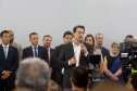 Governador Carlos Massa Ratinho Júnior dá posse ao secretário de Estado da Infrestrurura e Logística, Sandro Alex, e ao diretor do Departamento de Estradas e Rodagem (DER), João Alfredo zampieri  -  Curitiba, 13/02/2019  -  Foto: Jaelson Lucas/ANPr