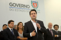 Governador Carlos Massa Ratinho Júnior dá posse ao secretário de Estado da Infrestrurura e Logística, Sandro Alex, e ao diretor do Departamento de Estradas e Rodagem (DER), João Alfredo zampieri  -  Curitiba, 13/02/2019  -  Foto: Jaelson Lucas/ANPr