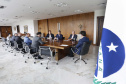 O governador Carlos Massa Ratinho Junior assina Termo de Cooperação entre FIEP e Agência Paraná de Desenvolvimento. Presentes: presidente da FIEP, Edson Campagnolo; Eduardo Bekin, diretor da Paraná Desenvolvimento; Márcio Nunes, secretário de Desenvolvimento Sustentável e Turismo; entre outros.Curitiba, 14-02-19.Foto: Arnaldo Alves / ANPr.