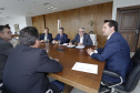 O governador Carlos Massa Ratinho Junior assina Termo de Cooperação entre FIEP e Agência Paraná de Desenvolvimento. Presentes: presidente da FIEP, Edson Campagnolo; Eduardo Bekin, diretor da Paraná Desenvolvimento; Márcio Nunes, secretário de Desenvolvimento Sustentável e Turismo; entre outros.Curitiba, 14-02-19.Foto: Arnaldo Alves / ANPr.