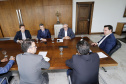 O governador Carlos Massa Ratinho Junior assina Termo de Cooperação entre FIEP e Agência Paraná de Desenvolvimento. Presentes: presidente da FIEP, Edson Campagnolo; Eduardo Bekin, diretor da Paraná Desenvolvimento; Márcio Nunes, secretário de Desenvolvimento Sustentável e Turismo; entre outros.Curitiba, 14-02-19.Foto: Arnaldo Alves / ANPr.