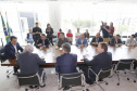 O governador Carlos Massa Ratinho Junior assina Termo de Cooperação entre FIEP e Agência Paraná de Desenvolvimento. Presentes: presidente da FIEP, Edson Campagnolo; Eduardo Bekin, diretor da Paraná Desenvolvimento; Márcio Nunes, secretário de Desenvolvimento Sustentável e Turismo; entre outros.Curitiba, 14-02-19.Foto: Arnaldo Alves / ANPr.