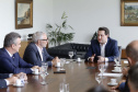 O governador Carlos Massa Ratinho Junior assina Termo de Cooperação entre FIEP e Agência Paraná de Desenvolvimento. Presentes: presidente da FIEP, Edson Campagnolo; Eduardo Bekin, diretor da Paraná Desenvolvimento; Márcio Nunes, secretário de Desenvolvimento Sustentável e Turismo; entre outros.Curitiba, 14-02-19.Foto: Arnaldo Alves / ANPr.