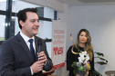 O governador Carlos Massa Ratinho Junior afirmou nesta sexta-feira (15) que o Governo do Estado vai incentivar negócios administrados por mulheres. Ele participou, em Curitiba, do encontro do grupo MEX Brasil – Espaço Mulheres Executivas e falou sobre o fortalecimento de linhas de crédito voltadas para o empreendedorismo feminino. Curitiba, 15/02/2019. Foto: Rodrigo Felix Leal/ANPr