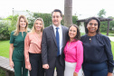 O governador Carlos Massa Ratinho Junior afirmou nesta sexta-feira (15) que o Governo do Estado vai incentivar negócios administrados por mulheres. Ele participou, em Curitiba, do encontro do grupo MEX Brasil – Espaço Mulheres Executivas e falou sobre o fortalecimento de linhas de crédito voltadas para o empreendedorismo feminino. Curitiba, 15/02/2019. Foto: Rodrigo Felix Leal/ANPr