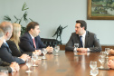 Governador Carlos Massa Ratinho Júnior recebe o presidente da Câmara dos Deputados, Rodrigo Maia. Curitiba, 15/02/2019. Foto: Rodrigo Felix Leal/ANPr