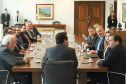Governador Carlos Massa Ratinho Júnior recebe o presidente da Câmara dos Deputados, Rodrigo Maia. Curitiba, 15/02/2019. Foto: Rodrigo Felix Leal/ANPr