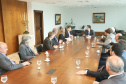 Governador Carlos Massa Ratinho Júnior recebe o presidente da Câmara dos Deputados, Rodrigo Maia. Curitiba, 15/02/2019. Foto: Rodrigo Felix Leal/ANPr